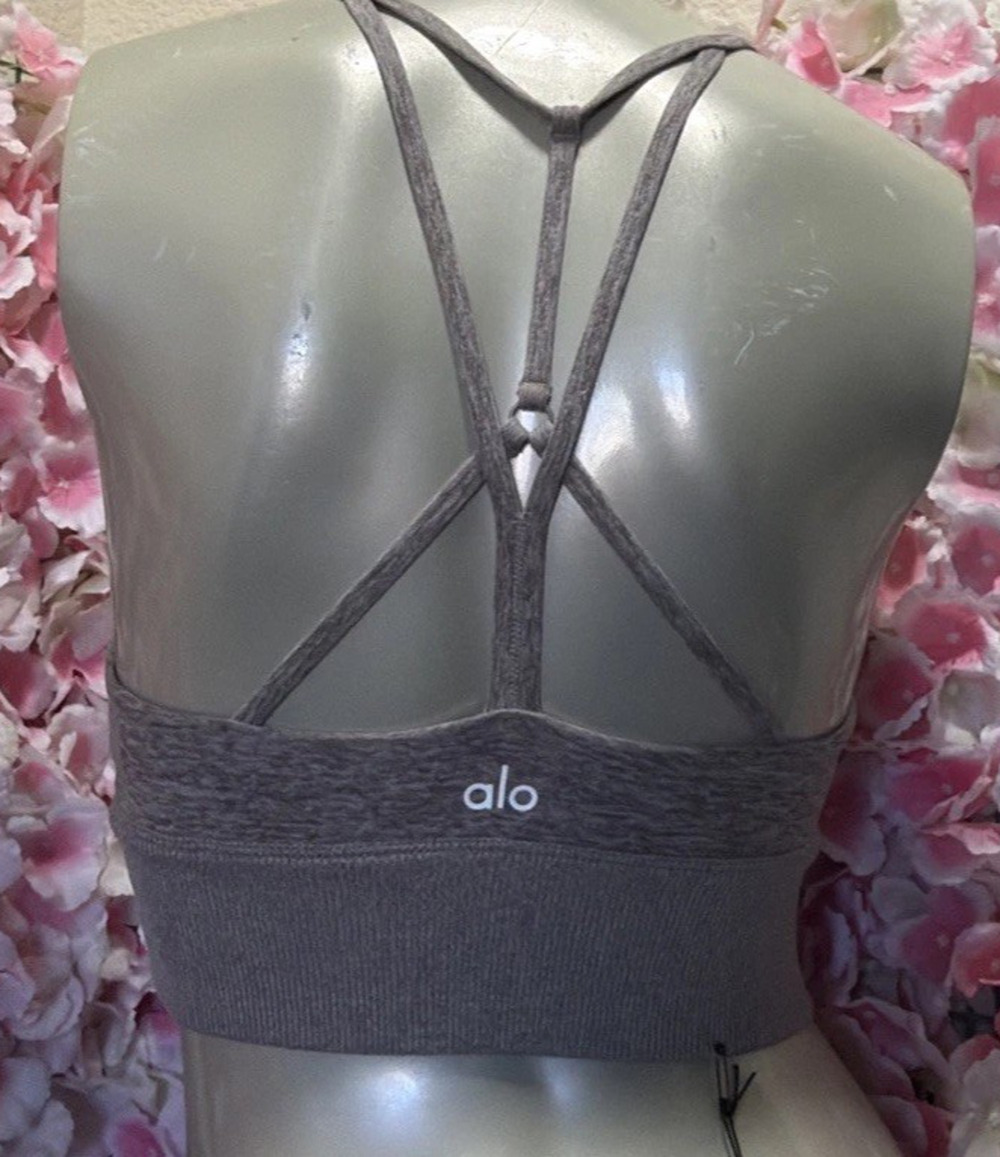 Alo Yoga Lavish Bra Women’s Small Strappy Back Sports Bra Activewear